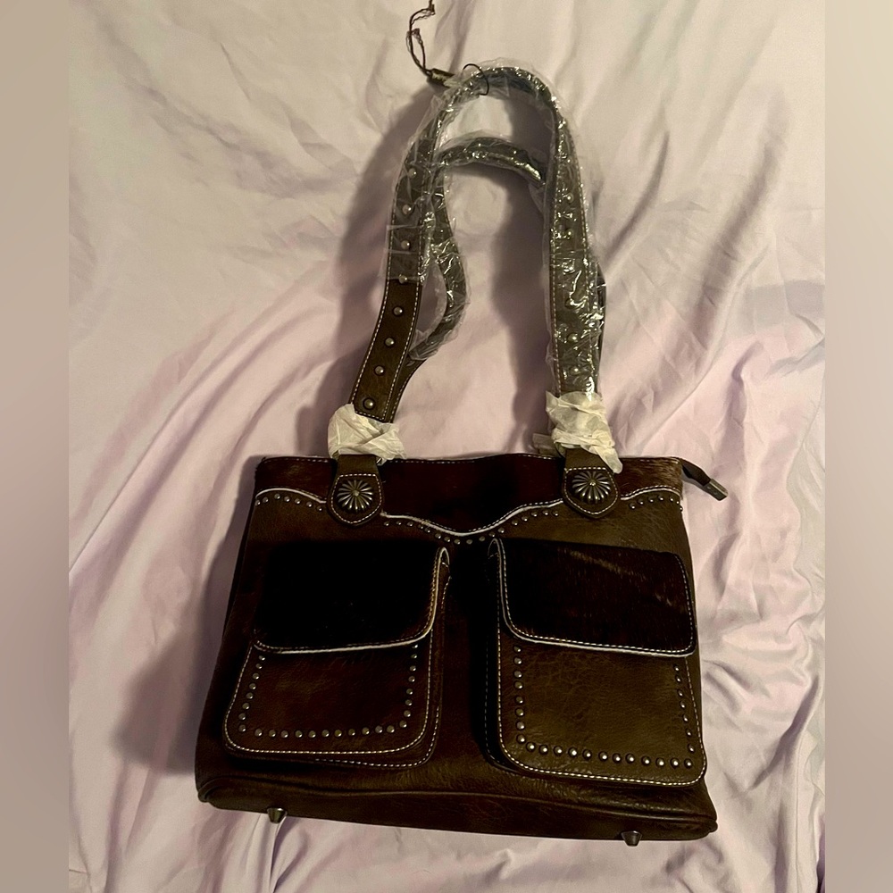 Montana West Trinity Ranch leather purse.